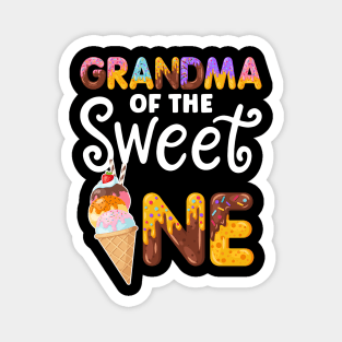 Grandma of the Sweet One Funny 1st birthday Party Magnet