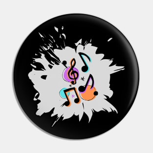 Musical notes Pin