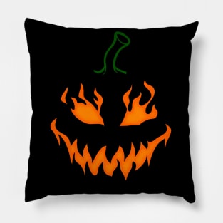 Halloween Pumpink in Fire Pillow