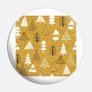 Christmas trees in the forest Pin