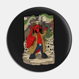 Hellboy Chibi Pin