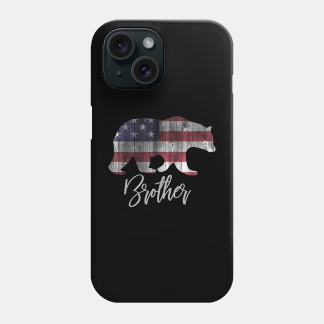 Brother Bear 4th of july flag american Phone Case by sevalyilmazardal