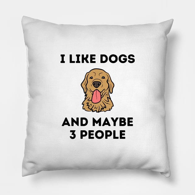 I like dogs and maybe 3 people Pillow by aspanguji