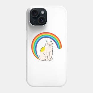 Rainbow Tail Cat Phone Case