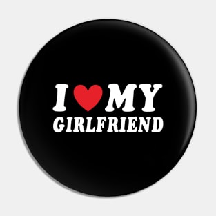 I Love My Girlfriend GF I Heart My Girlfriend Pocket Style Pin