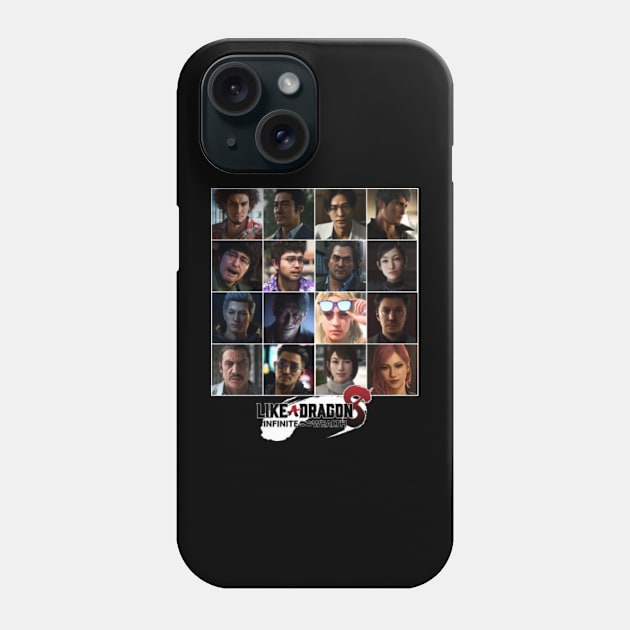 like a dragon - infinite wealth characters v1 Phone Case by mediokerstudio_