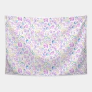 Jolly Rainbow Circles Tapestry