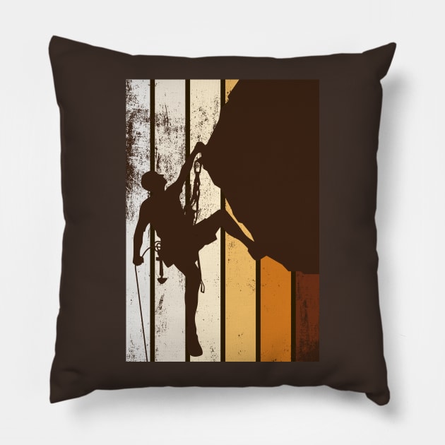 Climbing Pillow by CTShirts