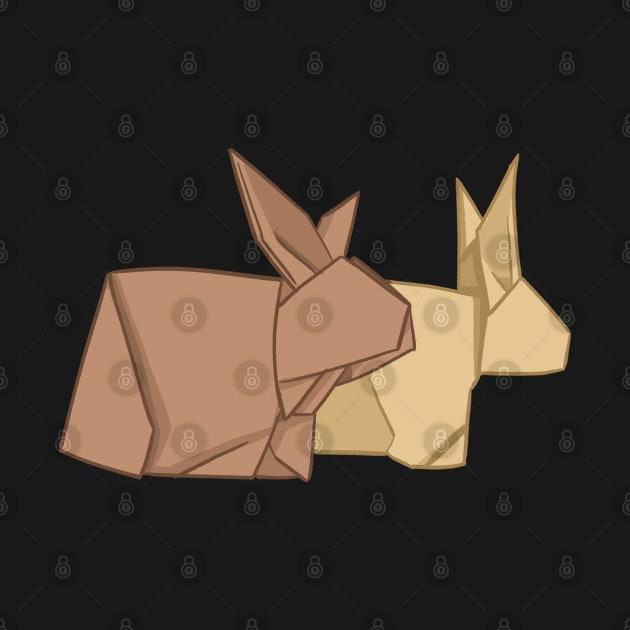 Mom and Dad Bunny Origami Left _ Bunniesmee by GambarGrace