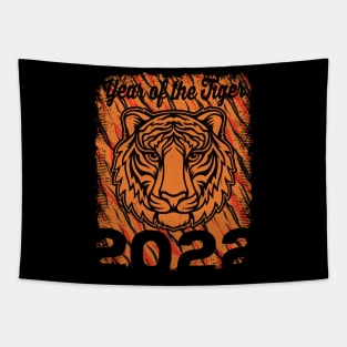 Year of the Tiger 2022 Tigers Face Tapestry