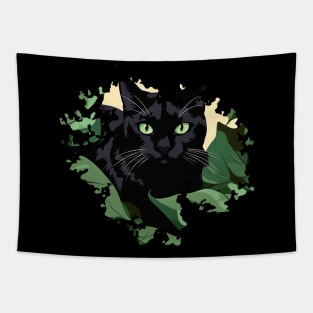 Cat in the meadow Tapestry