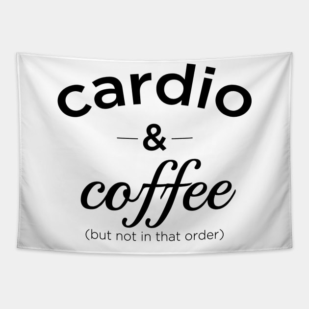 Cardio And Coffee Tapestry by voughan