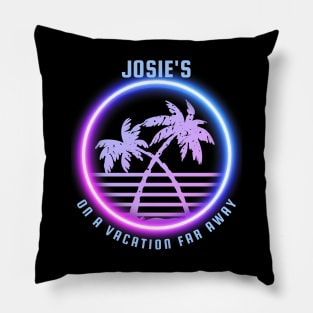 Josie's On A Vacation Far Away Pillow