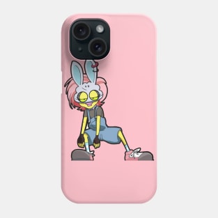 Rabbit cartoon character colorful design Phone Case