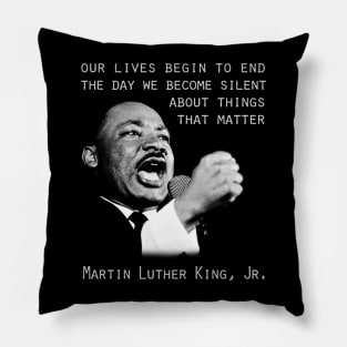 Martin Luther King, Jr. Silhouette Pillow