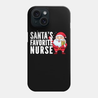 Santa's Favorite Nurse Holiday Phone Case