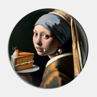 Pearl Earring Carrot Cake Delight Pin