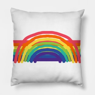 Rainbows Arc and Stripes Pillow