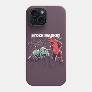 Stock Market Bear Vs. Bull Phone Case