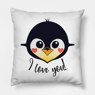 Penguin I love you! Pillow