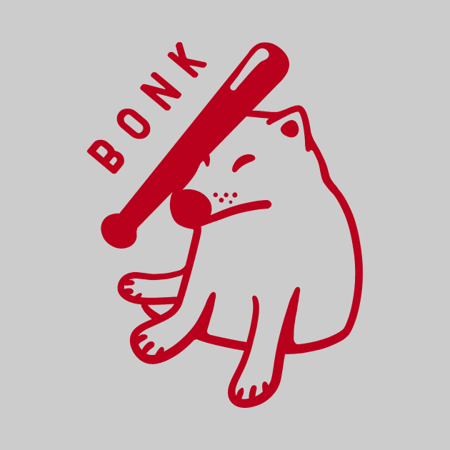 Shiba Inu doge. Design for the bonk meme lovers in red ink by croquis design