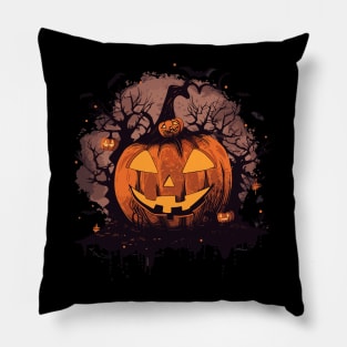 Funny Pumpkin Graphic Men Kids Women Halloween Pillow