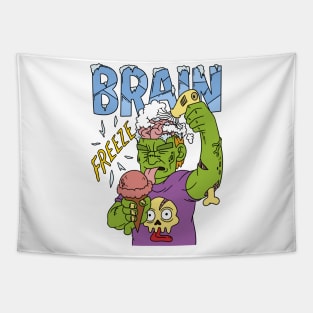 Zombie brain freeze - Halloween Gift Tapestry