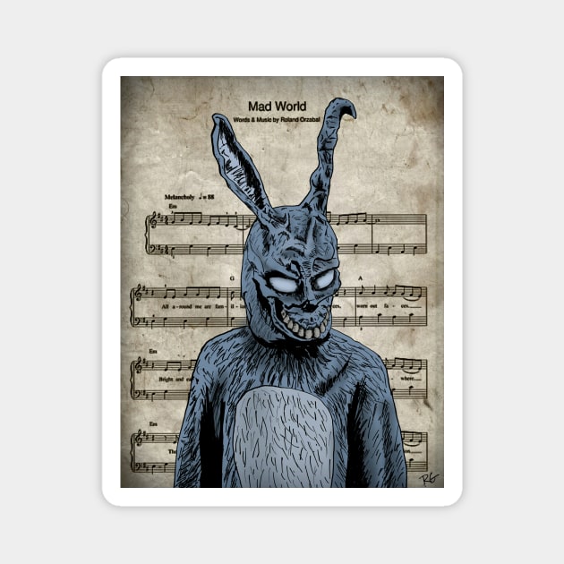 Donnie Darko Magnet by RG Illustration