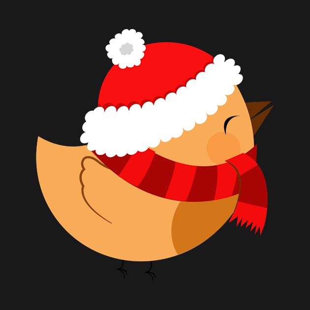 Cute Christmas Bird by Shadowbyte91