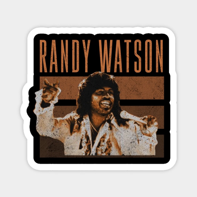 randy watson retro 80s Magnet by kalush club