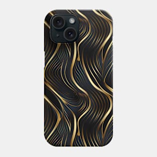 Golden Lattice: Luxurious Linearity in Gold Phone Case