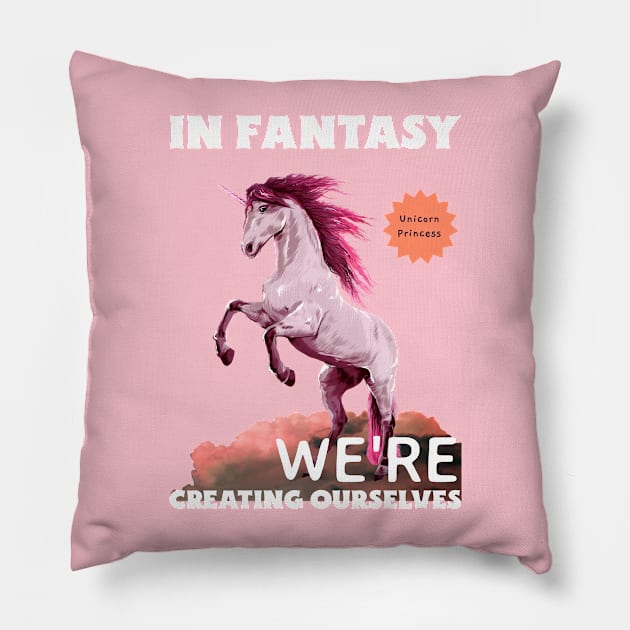 Unicorn Princess Pillow by Tip Top Tee's