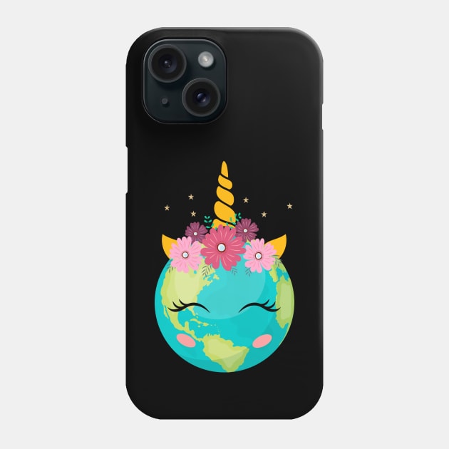 Earth Day Unicorn Cute Girls Phone Case by FabulousDesigns