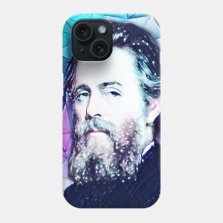 Herman Melville Snowy Portrait | Herman Melville Artwork 5 Phone Case