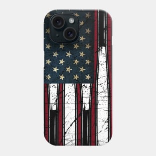 American Flag Baseball Apparel 4th Of July Phone Case