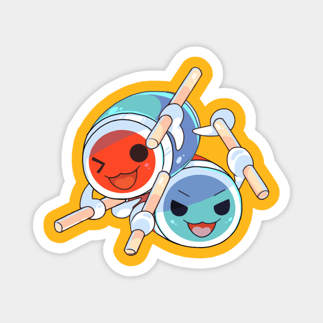 Taiko no Tatsujin - Don & Katsu Magnet by Wadaiko