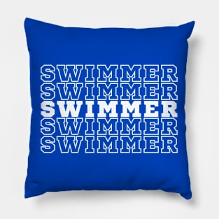 Swimmer. Pillow