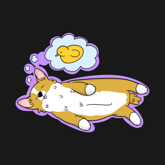 Cute Sleeping Corgi by IhateDumplings