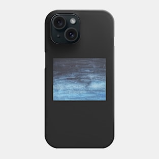 Blue ombre watercolor Phone Case