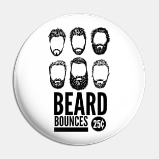 Beard Bounces Pin