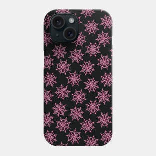 Pastel Goth Spider Web Pink Phone Case
