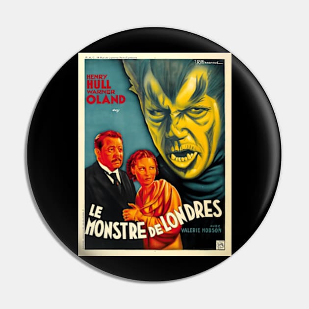 The Werewolf of London (1935) Horror Movie - French Movie Poster Pin by Desert Owl Designs