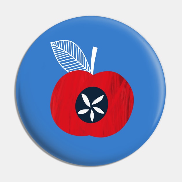 Red Apple Pin by Pacesyte