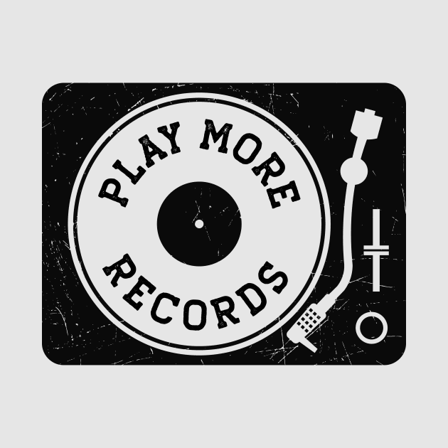 Vintage Play More Records Turntable // Vinyl Record Collector // Vinyl Junkie Music Lover C by SLAG_Creative