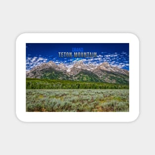 Grand Teton Mountain Range Magnet