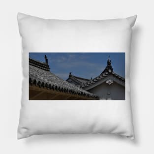 Himeji Castle Rooftops, Japan Pillow