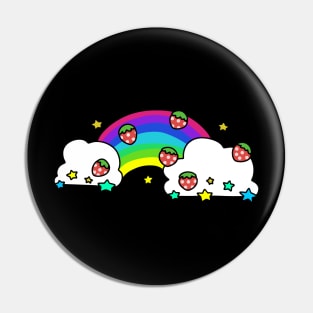 Strawberry Rainbow Pin