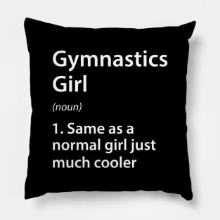 Gymnastics Girl Definition Pillow