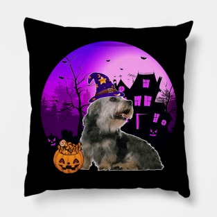 Happy Halloween Dandie Dinmont Terrier Dogs Halloween Gift Pillow