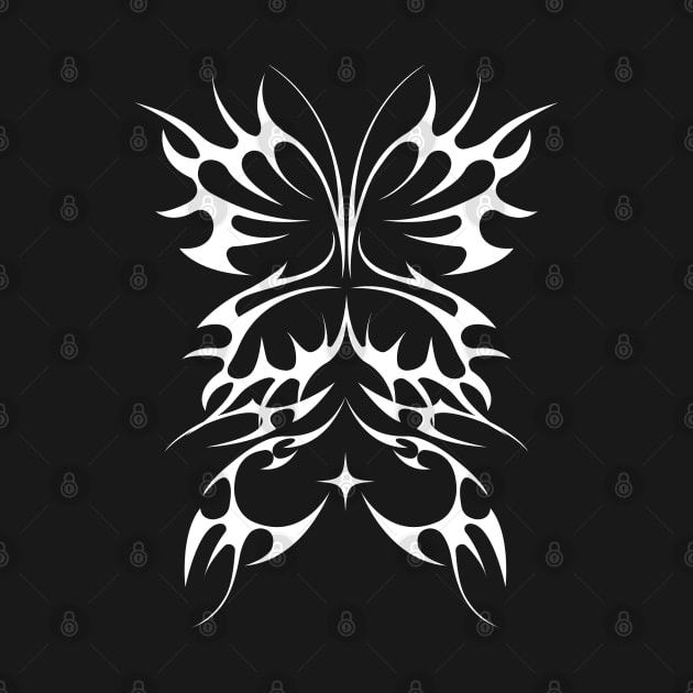 Tribal Butterfly Cyber Sigil For A Cybersigilism Tattooist by sBag-Designs